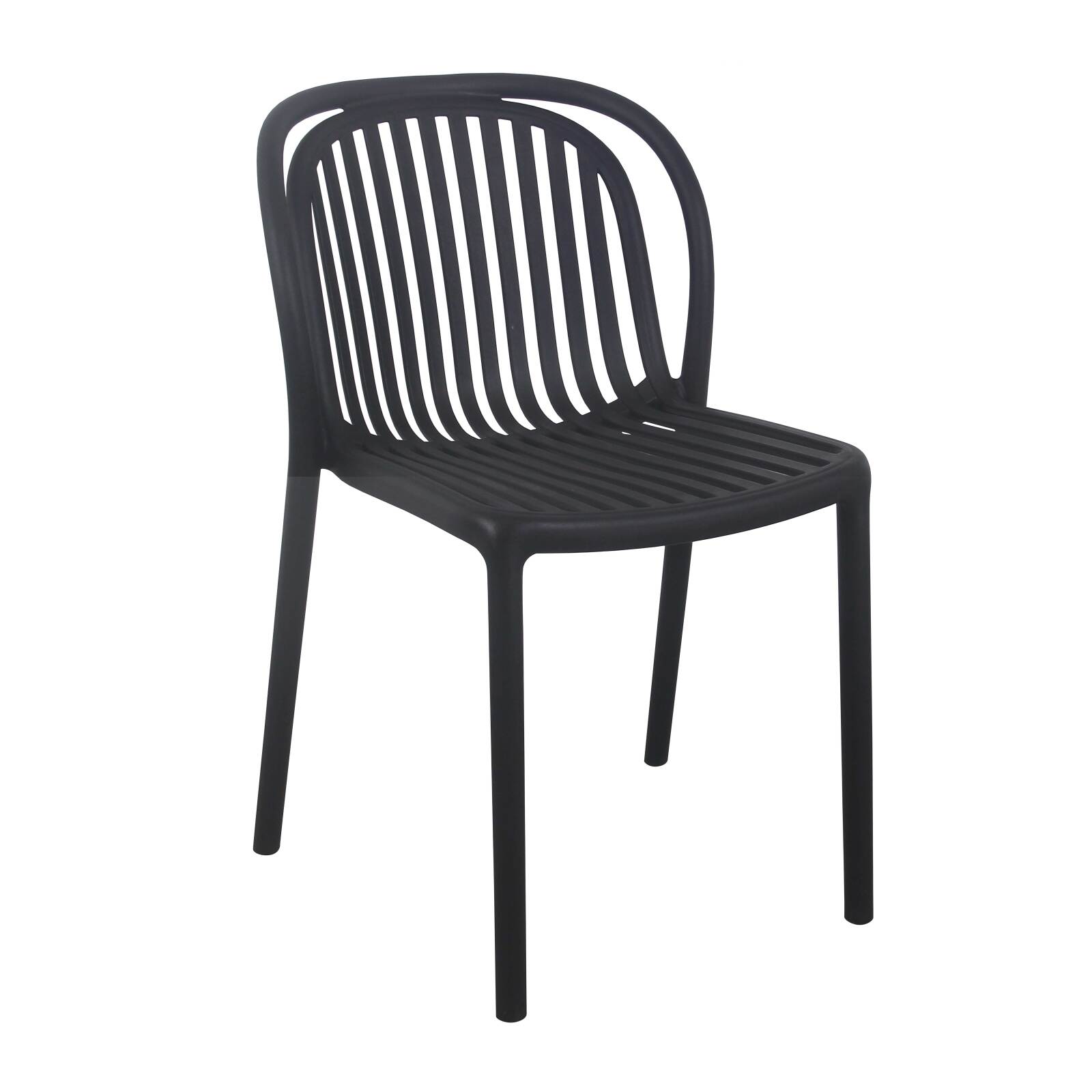 Set di 4 sedie da terrazza in plastica