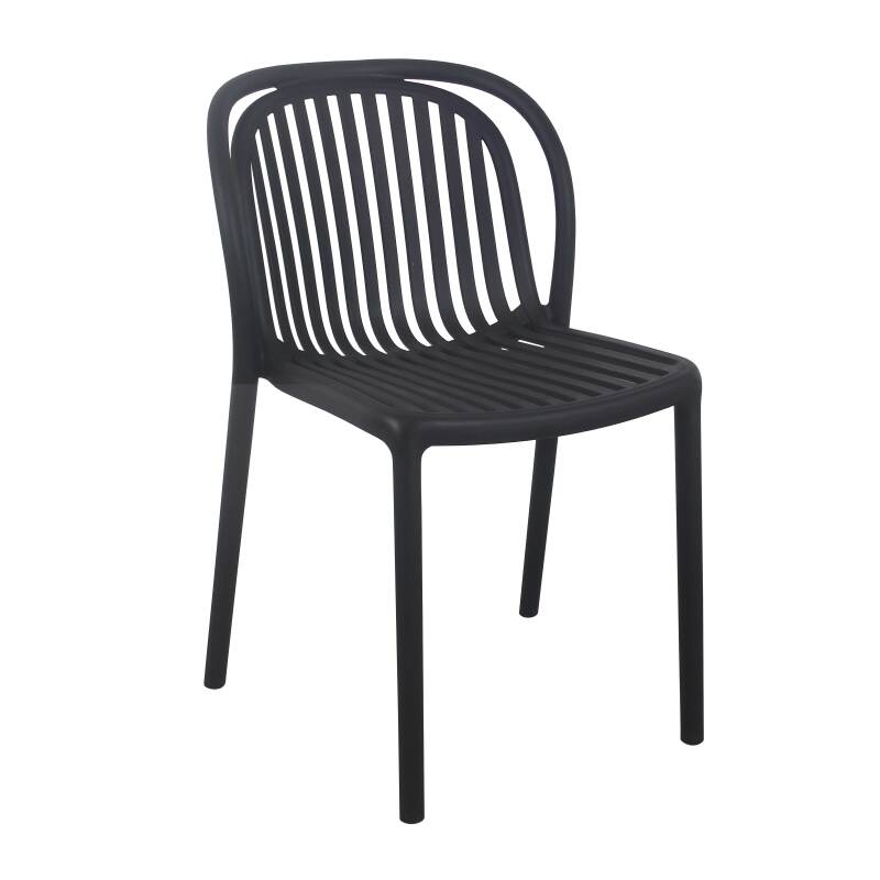 Set di 4 sedie da terrazza in plastica