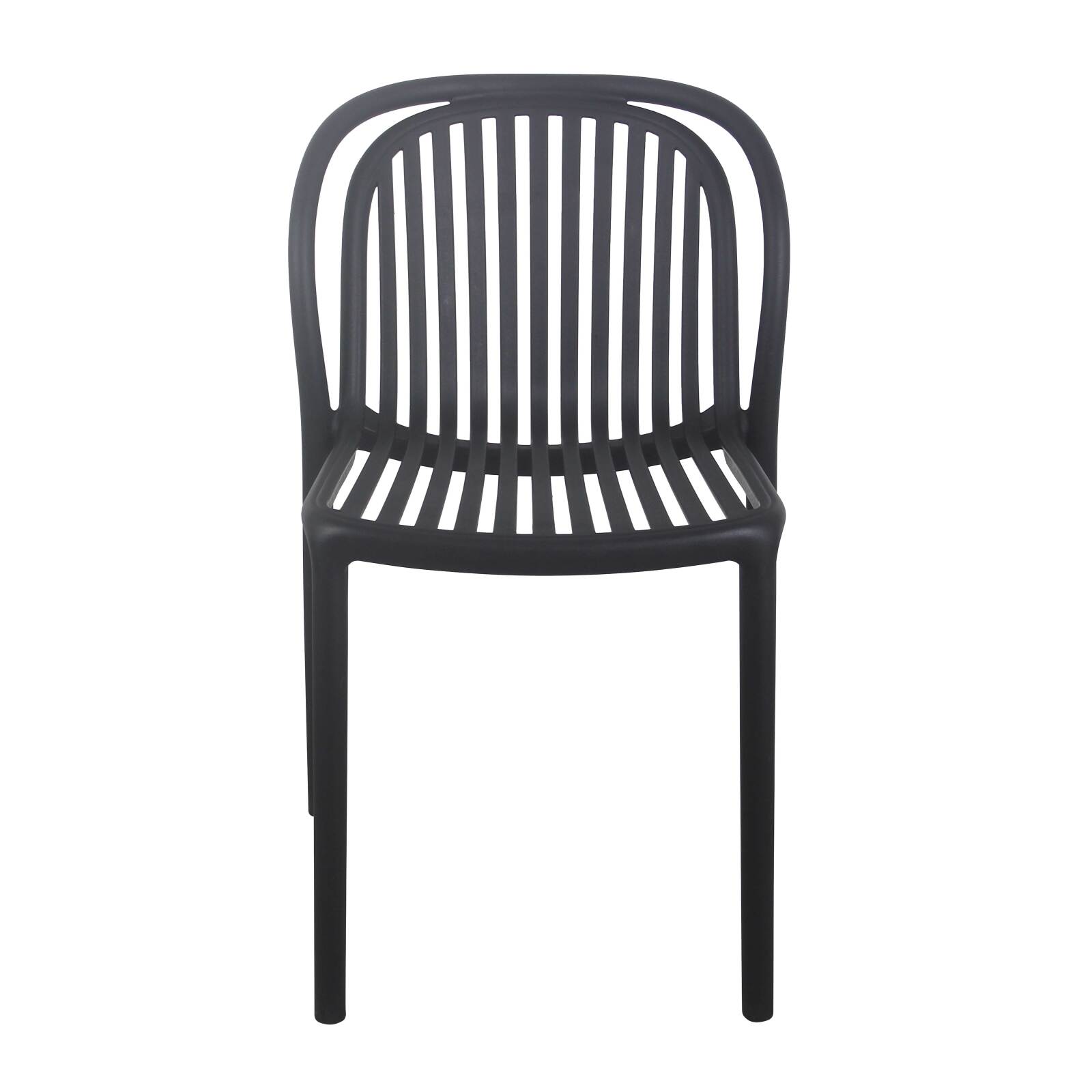 Set di 4 sedie da terrazza in plastica