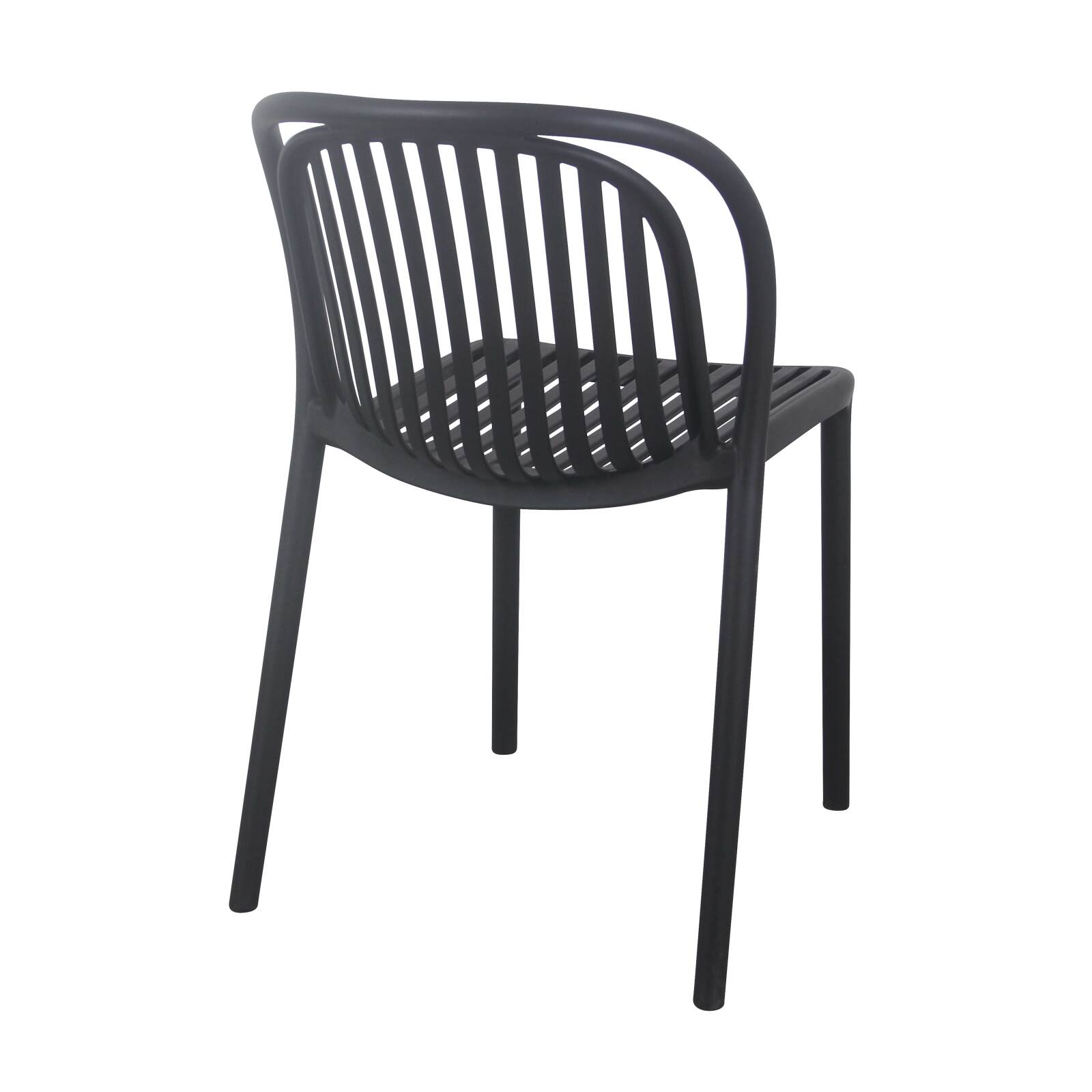 Set di 4 sedie da terrazza in plastica