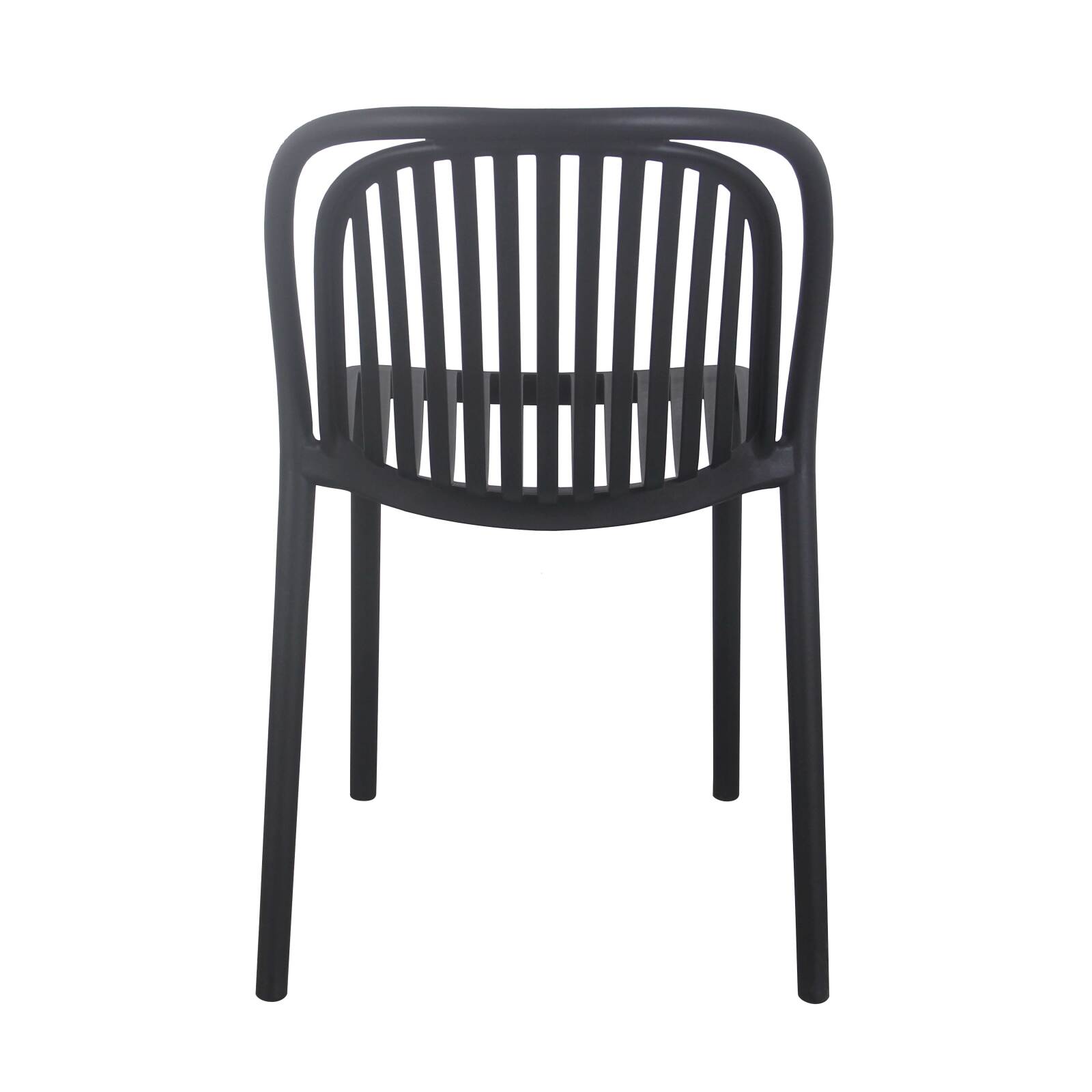 Set di 4 sedie da terrazza in plastica