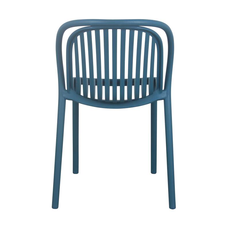 Set di 4 sedie da terrazza in plastica