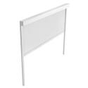 Pergola bioclimatica autoportante in alluminio bianco decoro legno 3 x 4 m con 1,2 o 3 tende