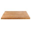 Piano tavolo quadrato con bordi dritti 60 x 60 cm in rovere