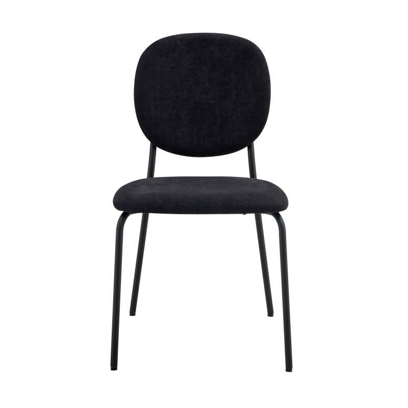 Set di 2 sedie in acciaio e tessuto