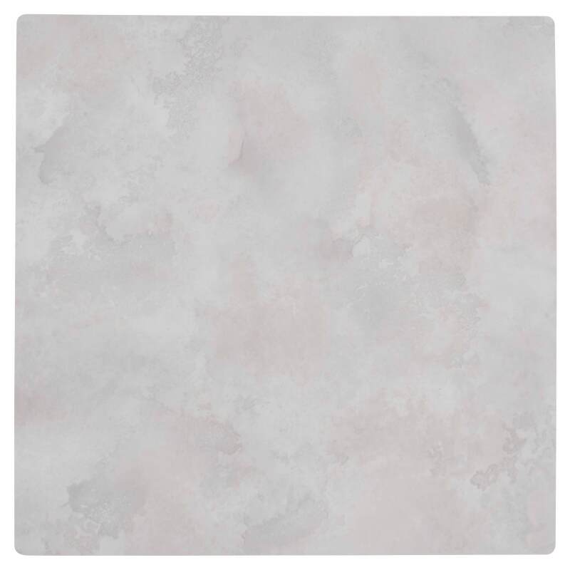 Tavolo alto 60x60 cm inclinabile in laminato con gamba bianca e sedie in metallo