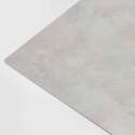 Tavolo alto 60x60 cm inclinabile in laminato con gamba bianca e sedie in metallo