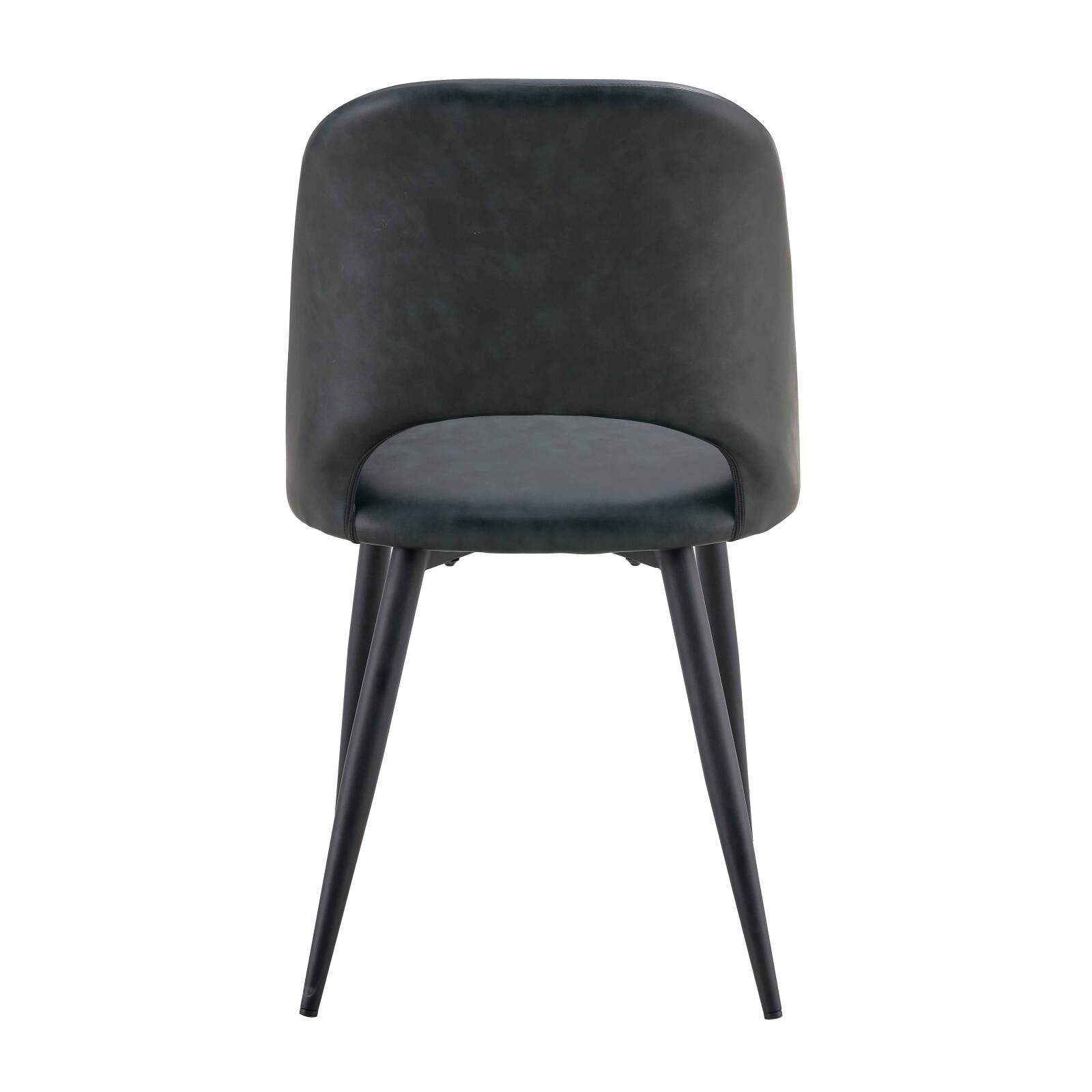 Set di 2 sedie in acciaio e tessuto rivestito