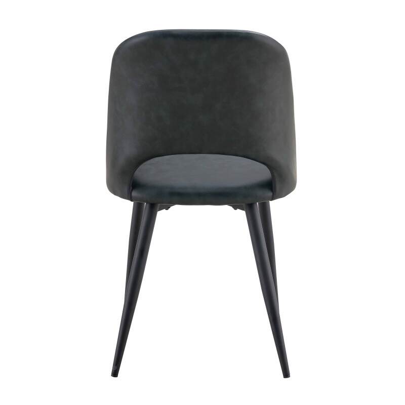 Set di 2 sedie in acciaio e tessuto rivestito