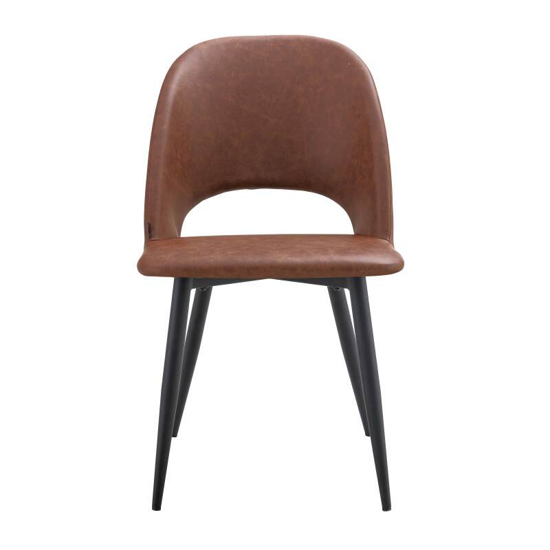 Set di 2 sedie in acciaio e tessuto rivestito (4/5)