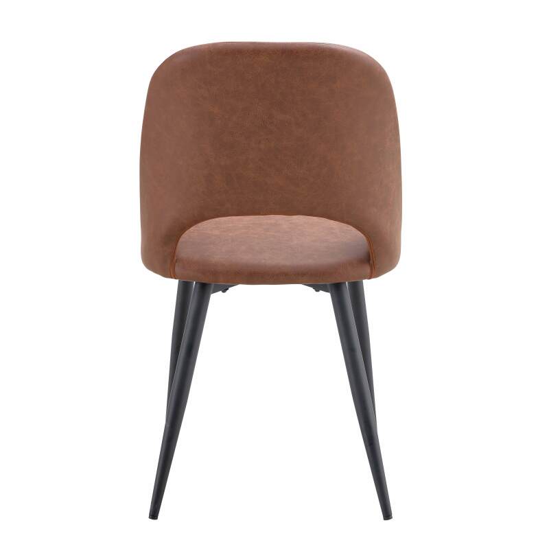 Set di 2 sedie in acciaio e tessuto rivestito (2/5)