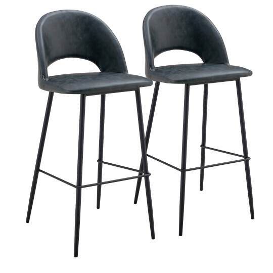 Set di 2 seggioloni in metallo e tessuto rivestito