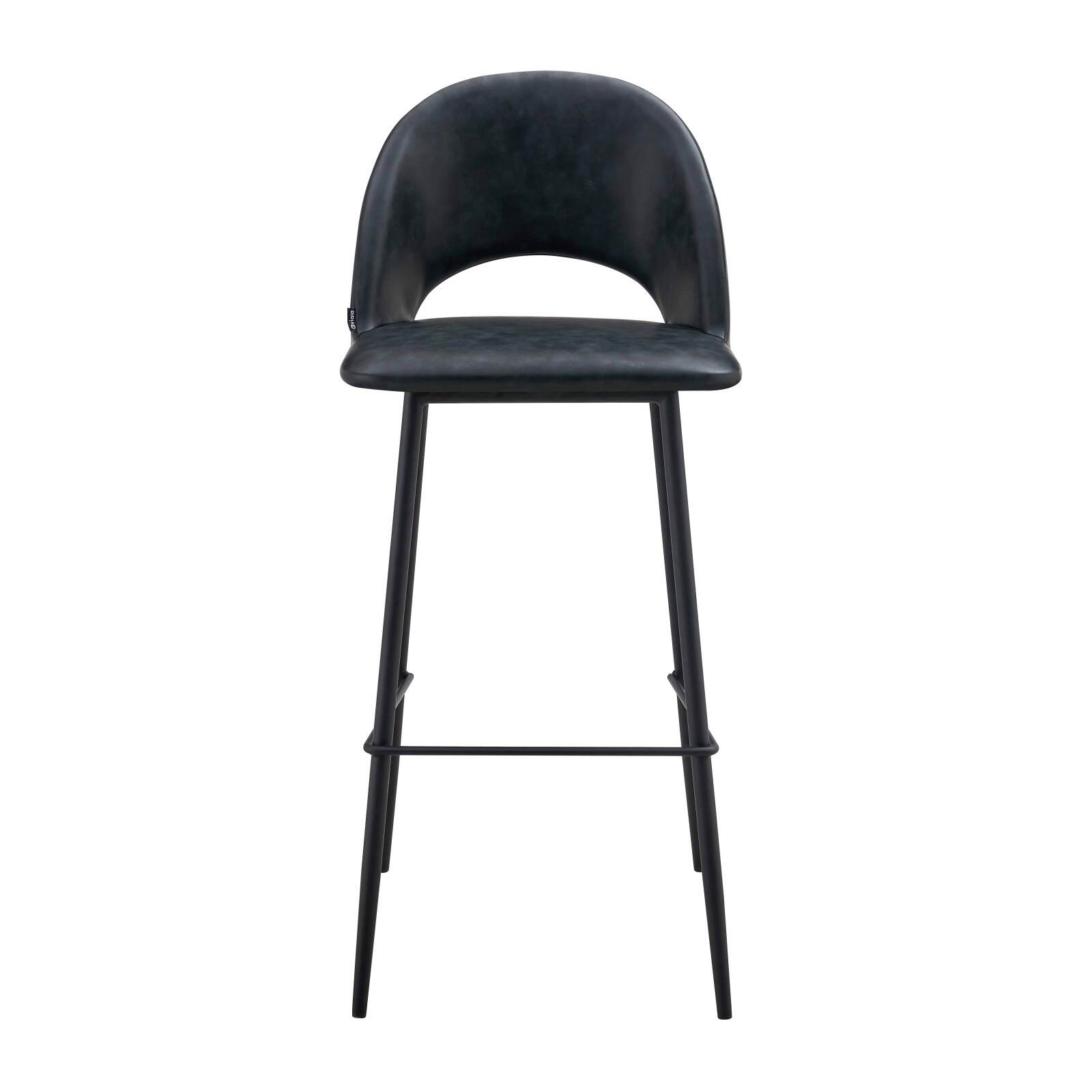 Set di 2 seggioloni in metallo e tessuto rivestito Set di 2 seggioloni in metallo e tessuto rivestito