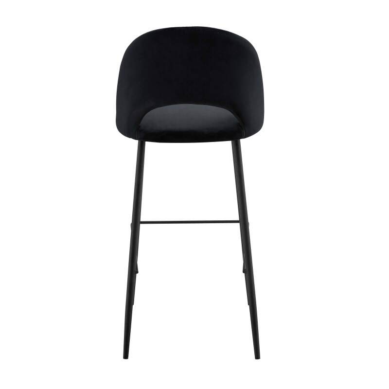 Set di 2 seggioloni in metallo e velluto