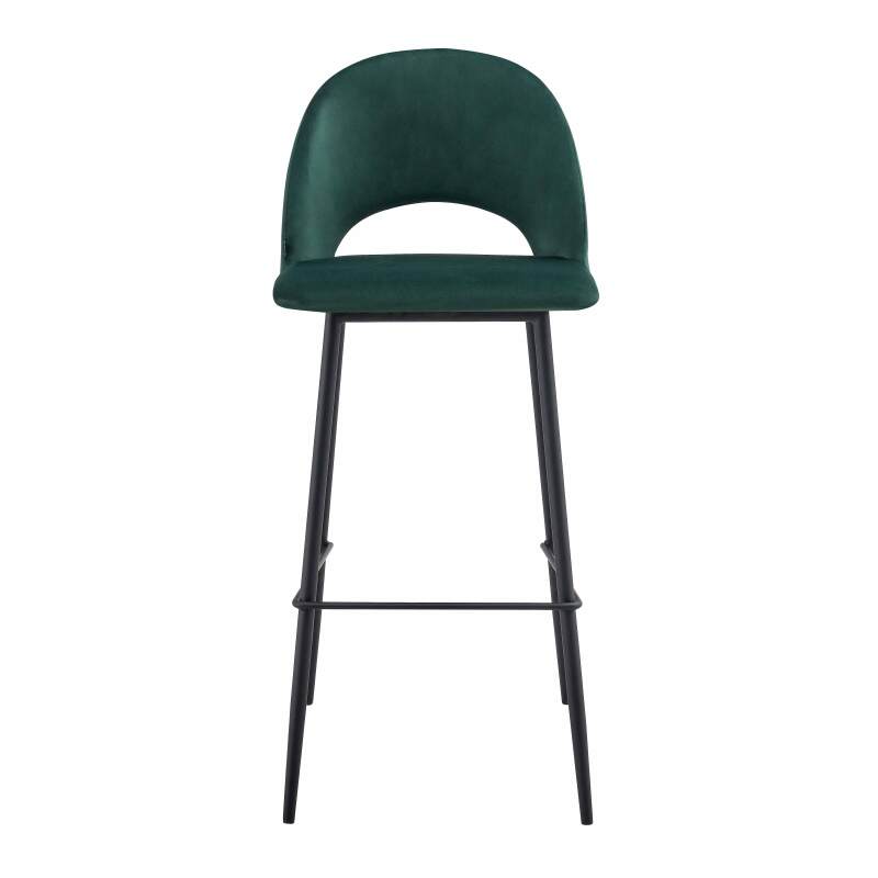 Set di 2 seggioloni in metallo e velluto (4/5)