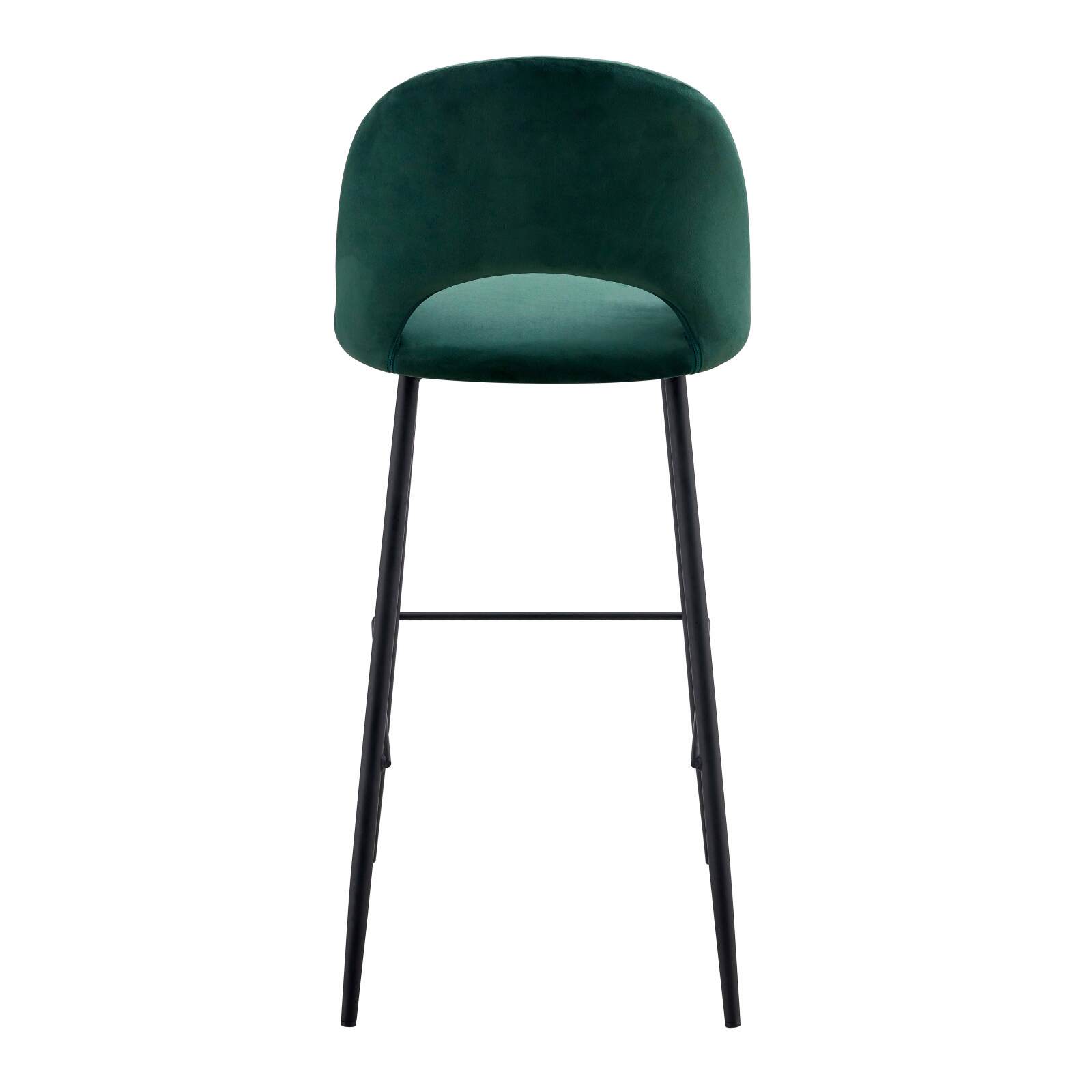 Set di 2 seggioloni in metallo e velluto