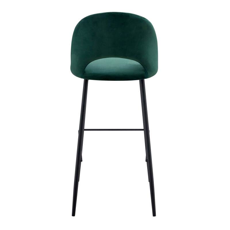 Set di 2 seggioloni in metallo e velluto (3/5)