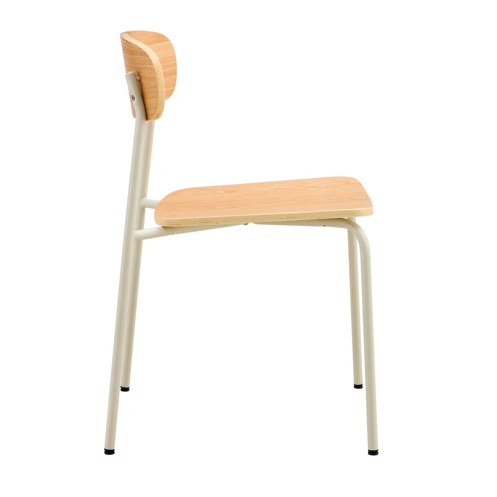 Set di 2 sedie in metallo e legno