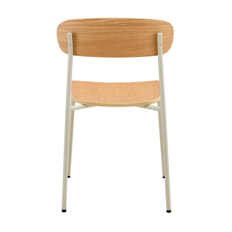 Set di 2 sedie in metallo e legno (3/6)