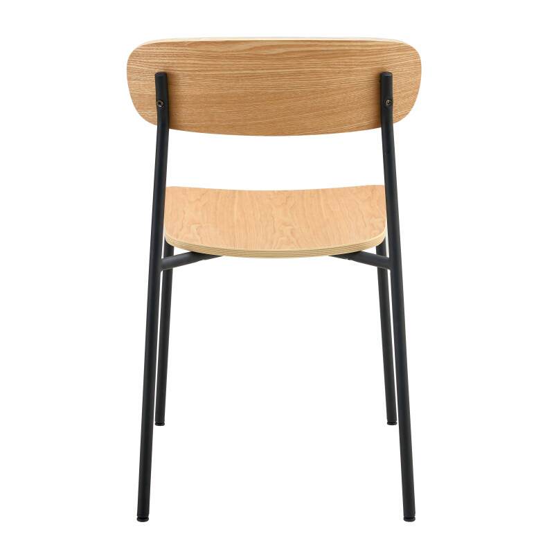 Set di 2 sedie in metallo e legno