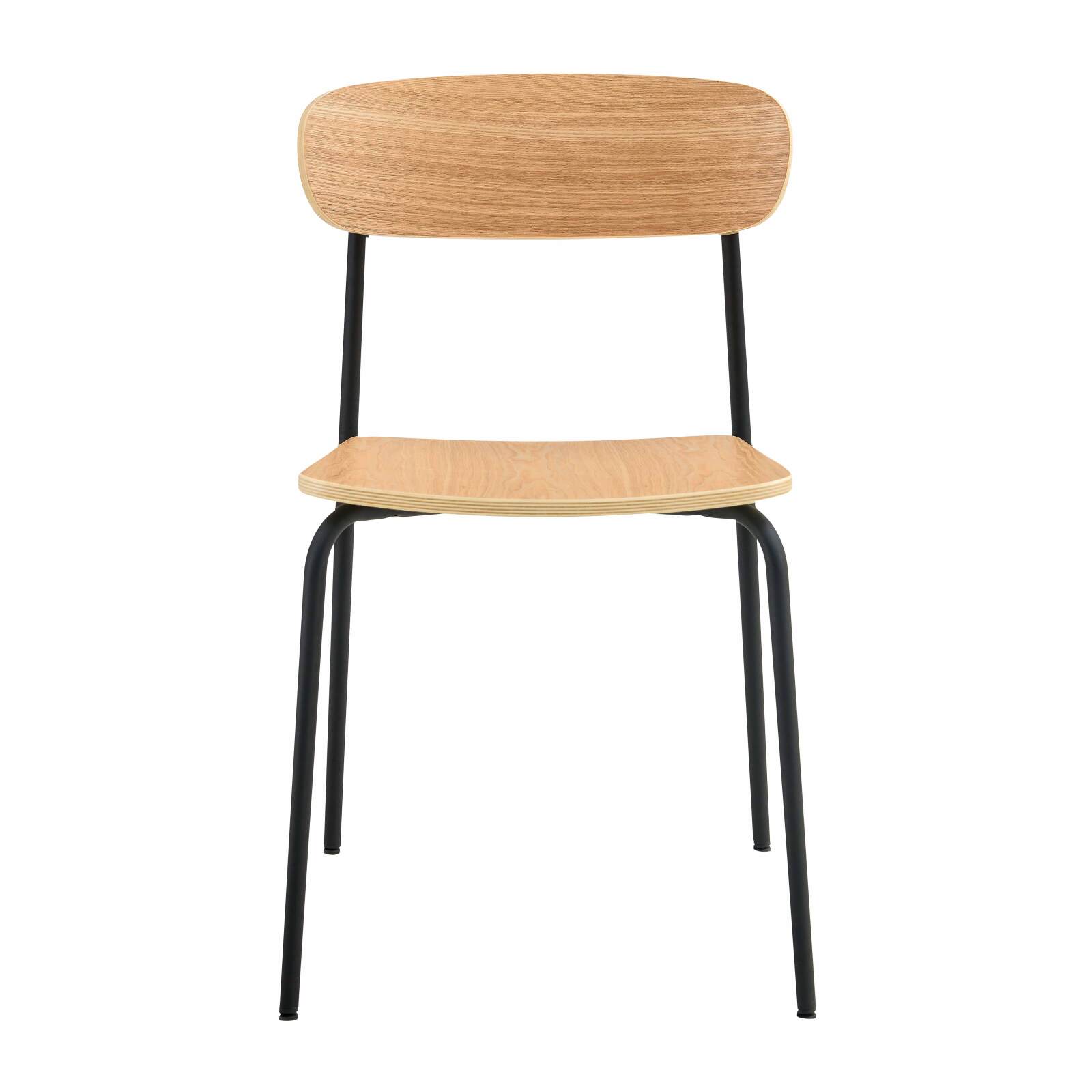 Set di 2 sedie in metallo e legno