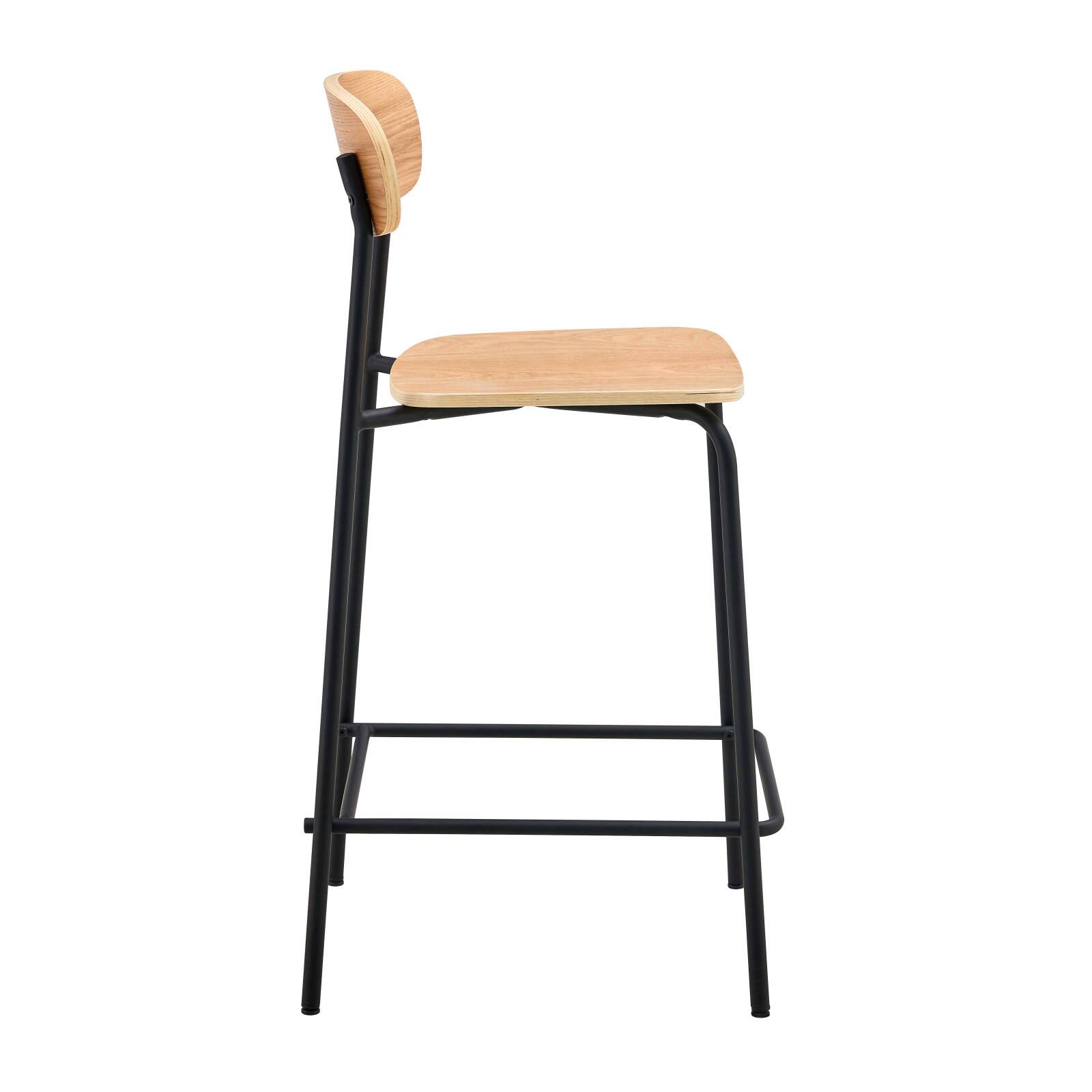 Set di 2 seggioloni in metallo e legno