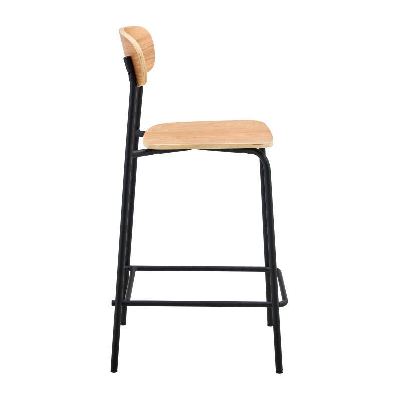 Set di 2 seggioloni in metallo e legno (2/5)