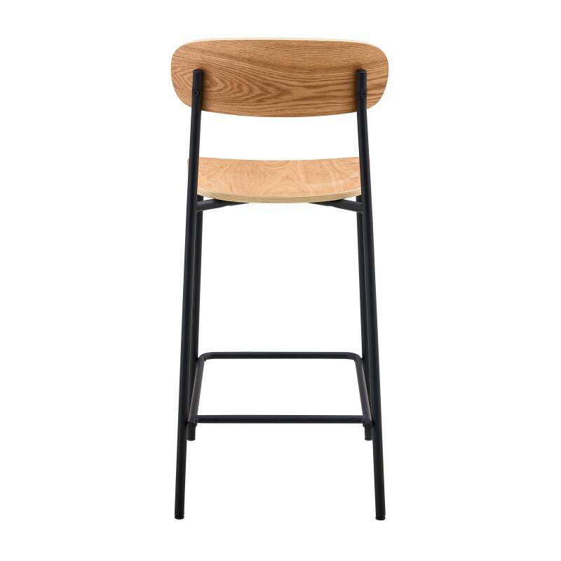 Set di 2 seggioloni in metallo e legno