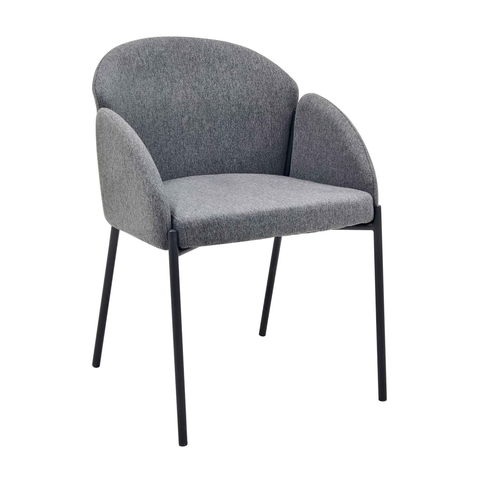 Set di 2 sedie in acciaio e tessuto Set di 2 sedie in acciaio e tessuto