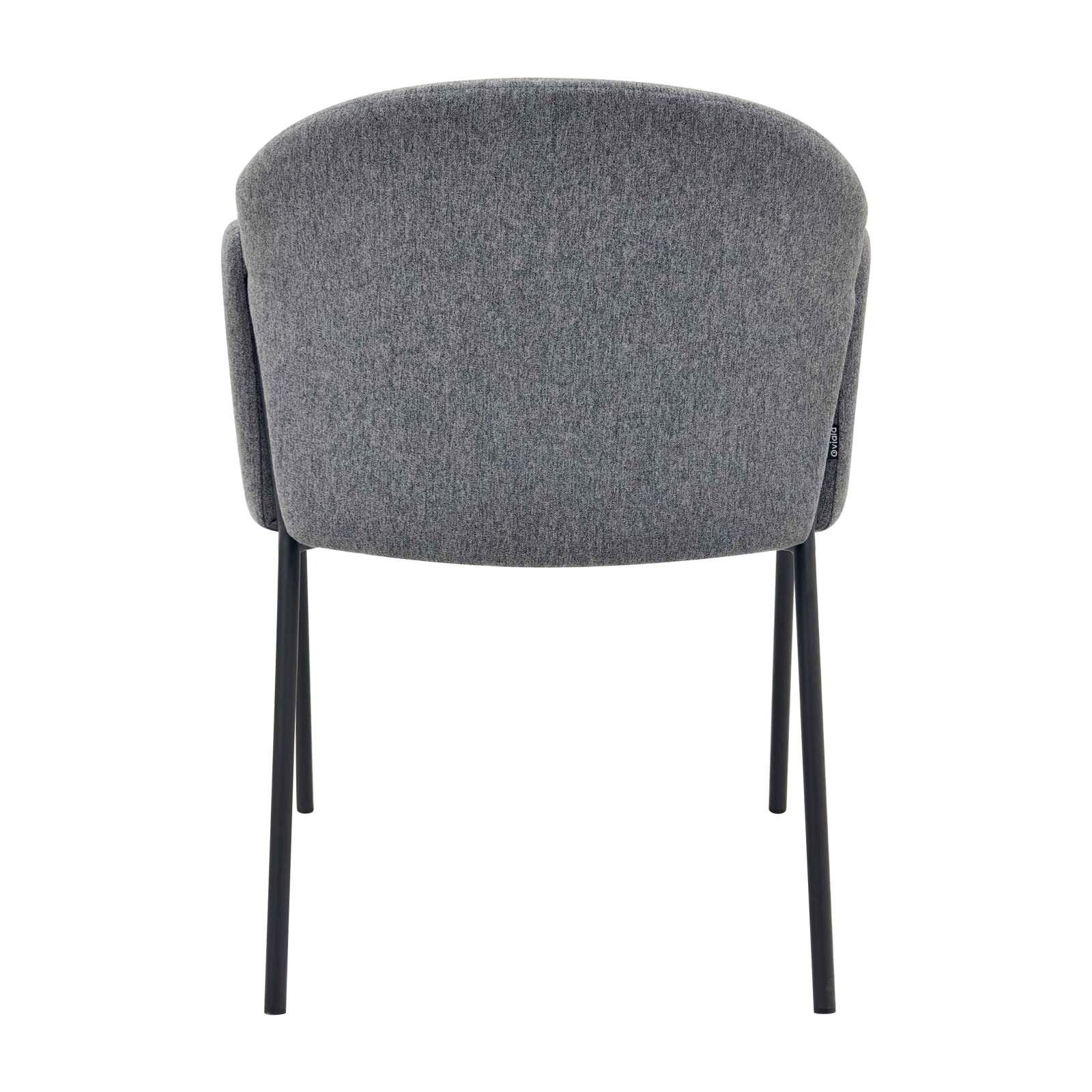 Set di 2 sedie in acciaio e tessuto