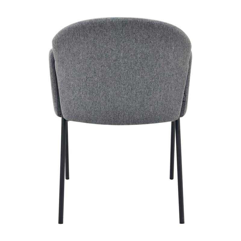 Set di 2 sedie in acciaio e tessuto