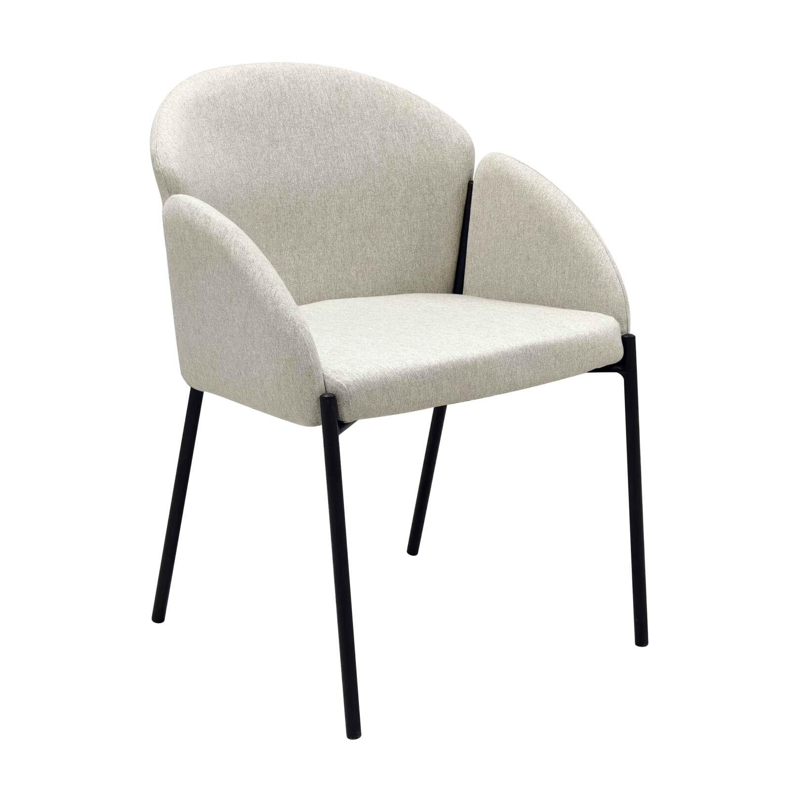 Set di 2 sedie in acciaio e tessuto