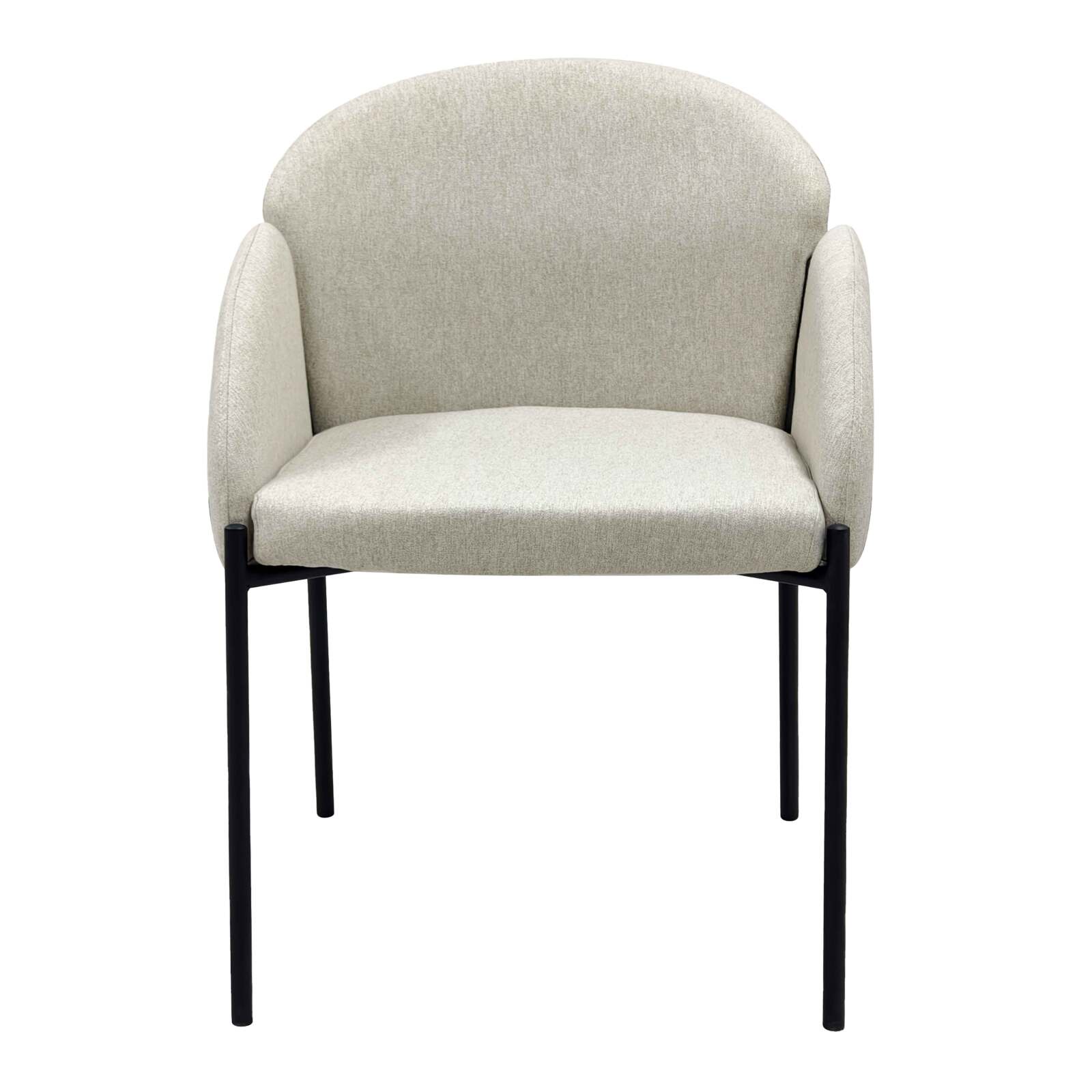 Set di 2 sedie in acciaio e tessuto