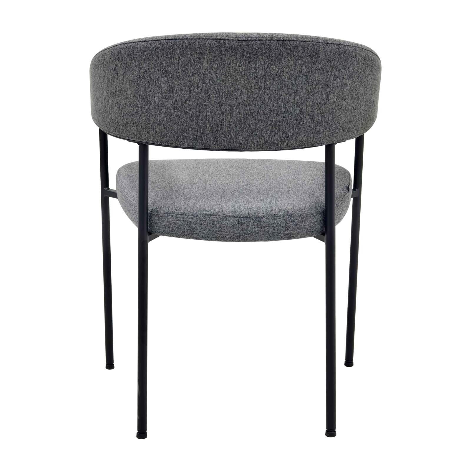 Set di 2 sedie in compensato e tessuto con braccioli