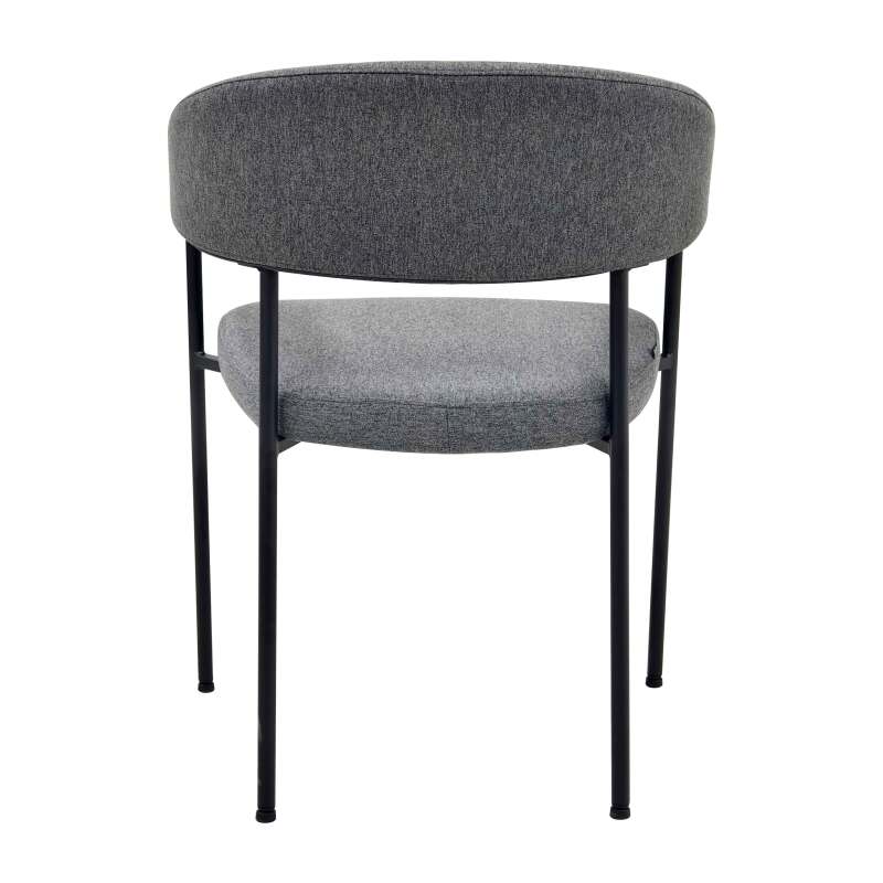 Set di 2 sedie in compensato e tessuto con braccioli