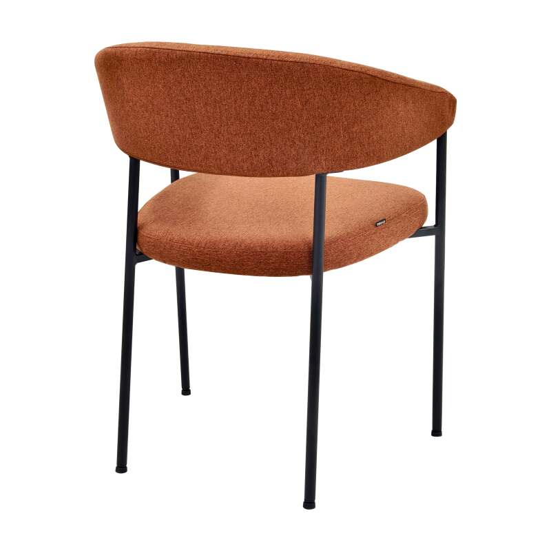 Set di 2 sedie in compensato e tessuto con braccioli (4/6)