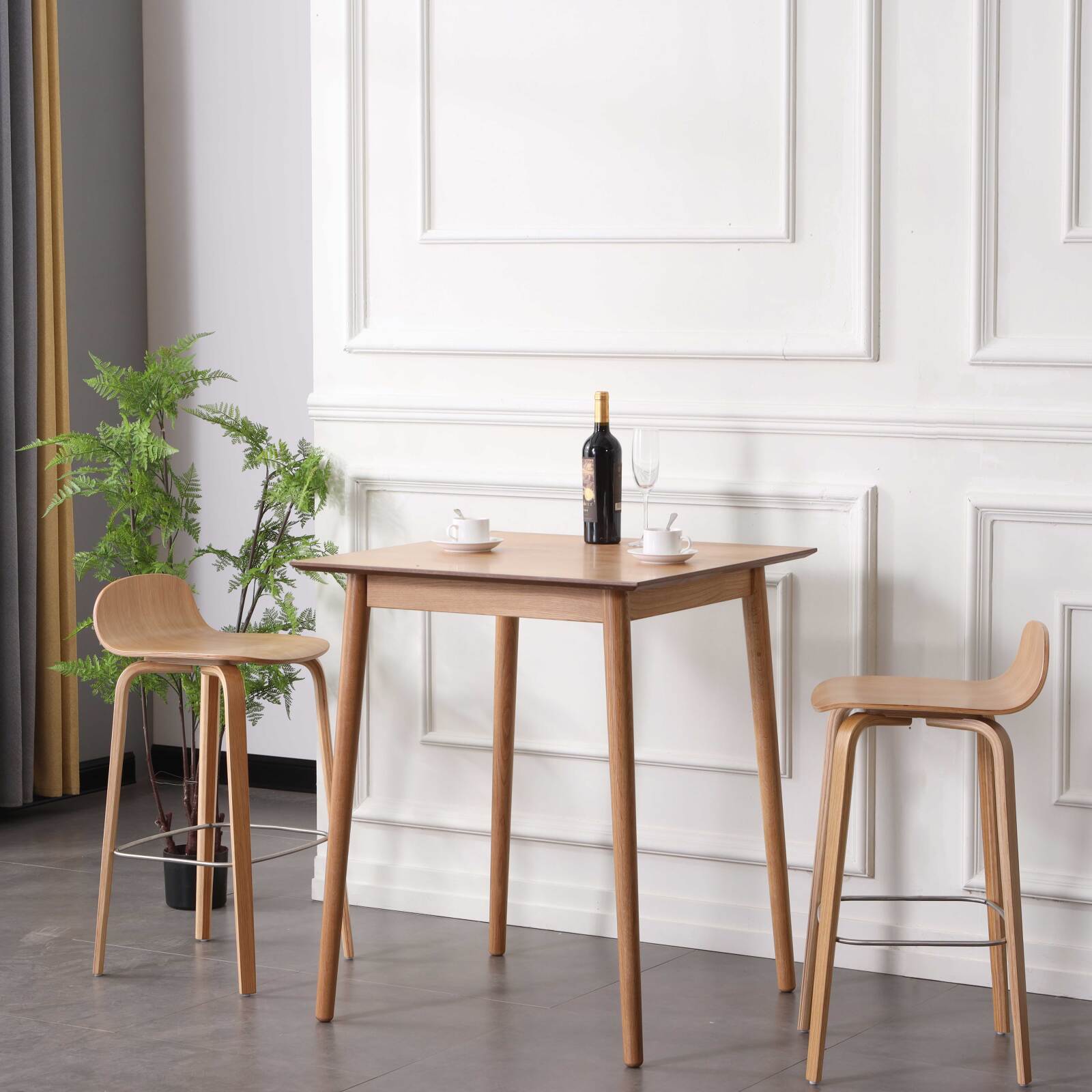 Seggiolone in multistrato di rovere naturale