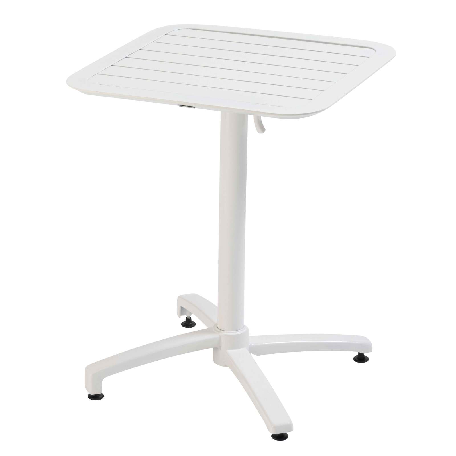 Tavolo da terrazzo inclinabile in alluminio 60x60 cm