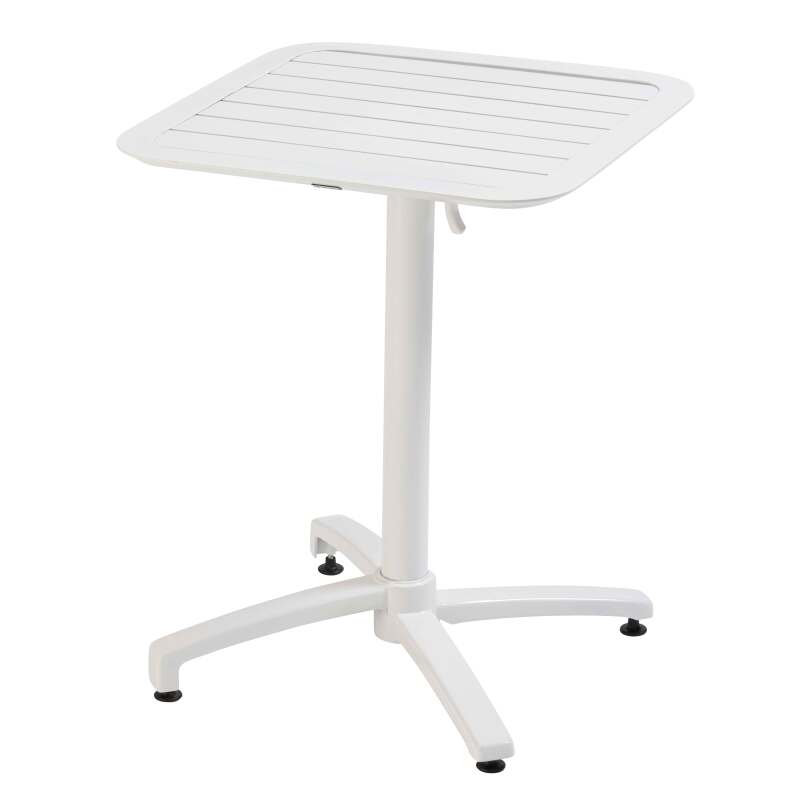 Tavolo da terrazzo inclinabile in alluminio 60x60 cm