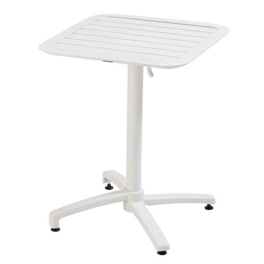 Tavolo da terrazzo inclinabile in alluminio 60x60 cm