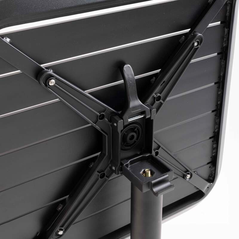 Tavolo da terrazzo inclinabile in alluminio 70x70 cm