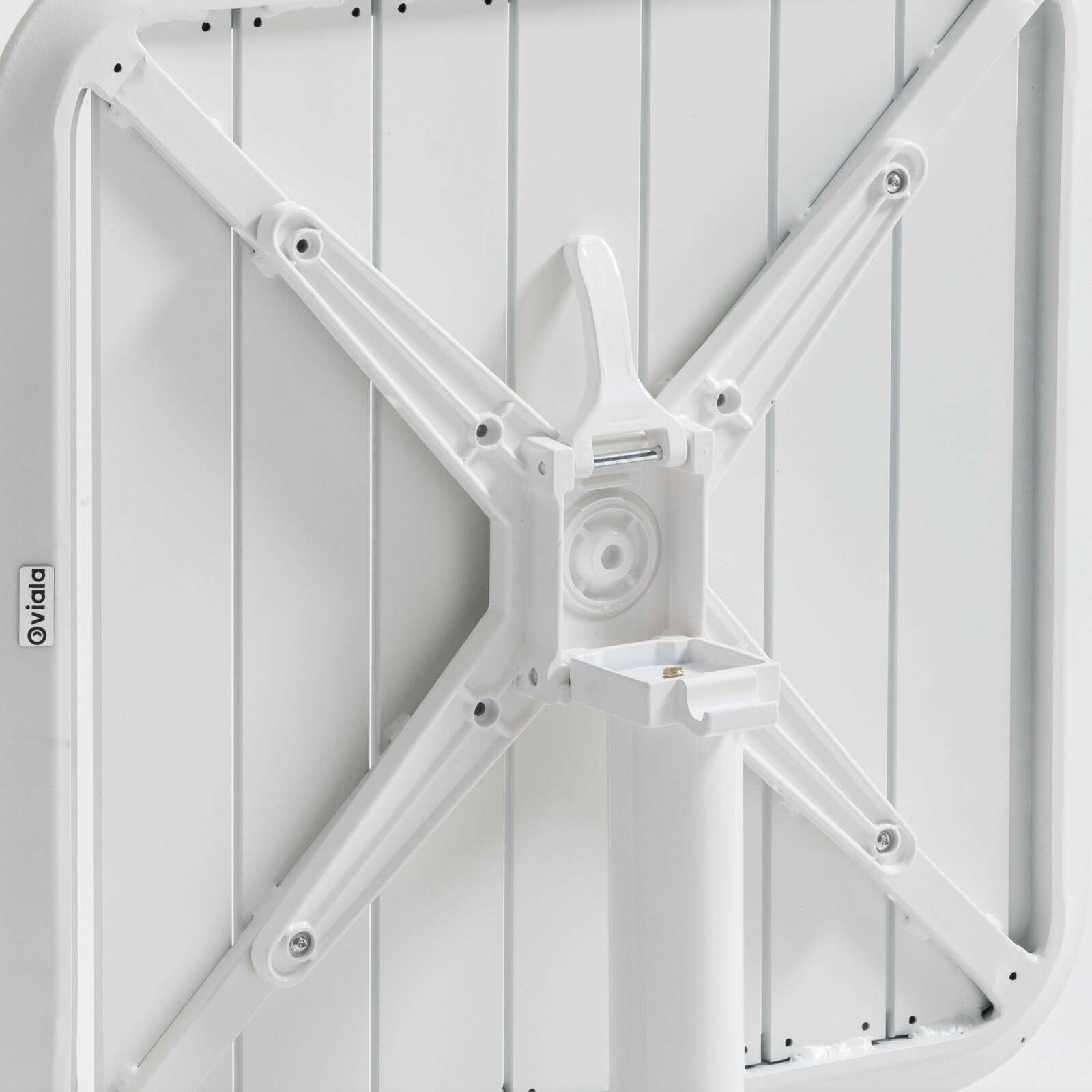 Tavolo da terrazzo inclinabile in alluminio 70x70 cm