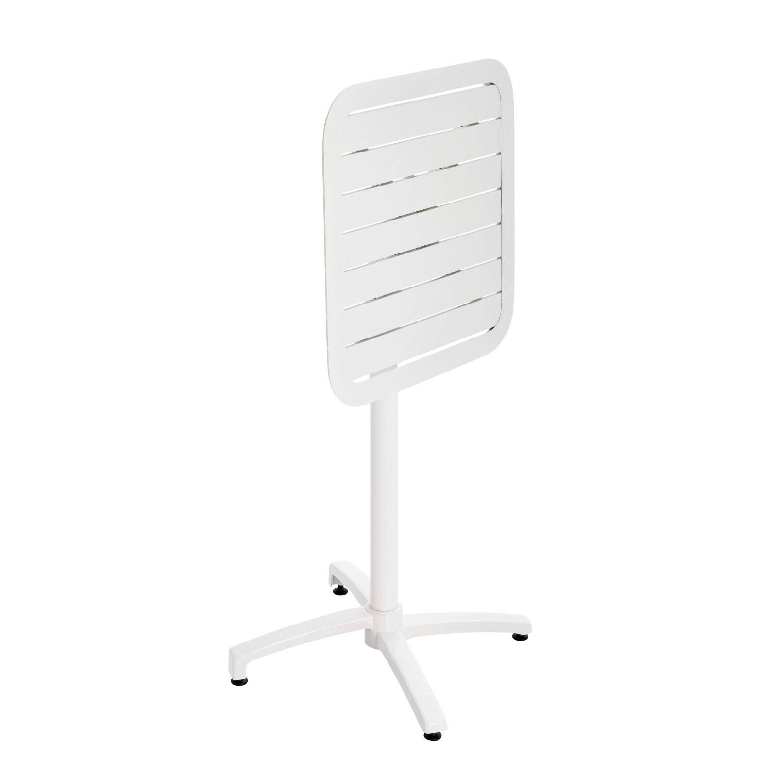 Tavolo alto 60x60 cm inclinabile in alluminio