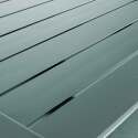 Tavolo da terrazza inclinabile in alluminio 60x60 cm e 2 sedie con braccioli