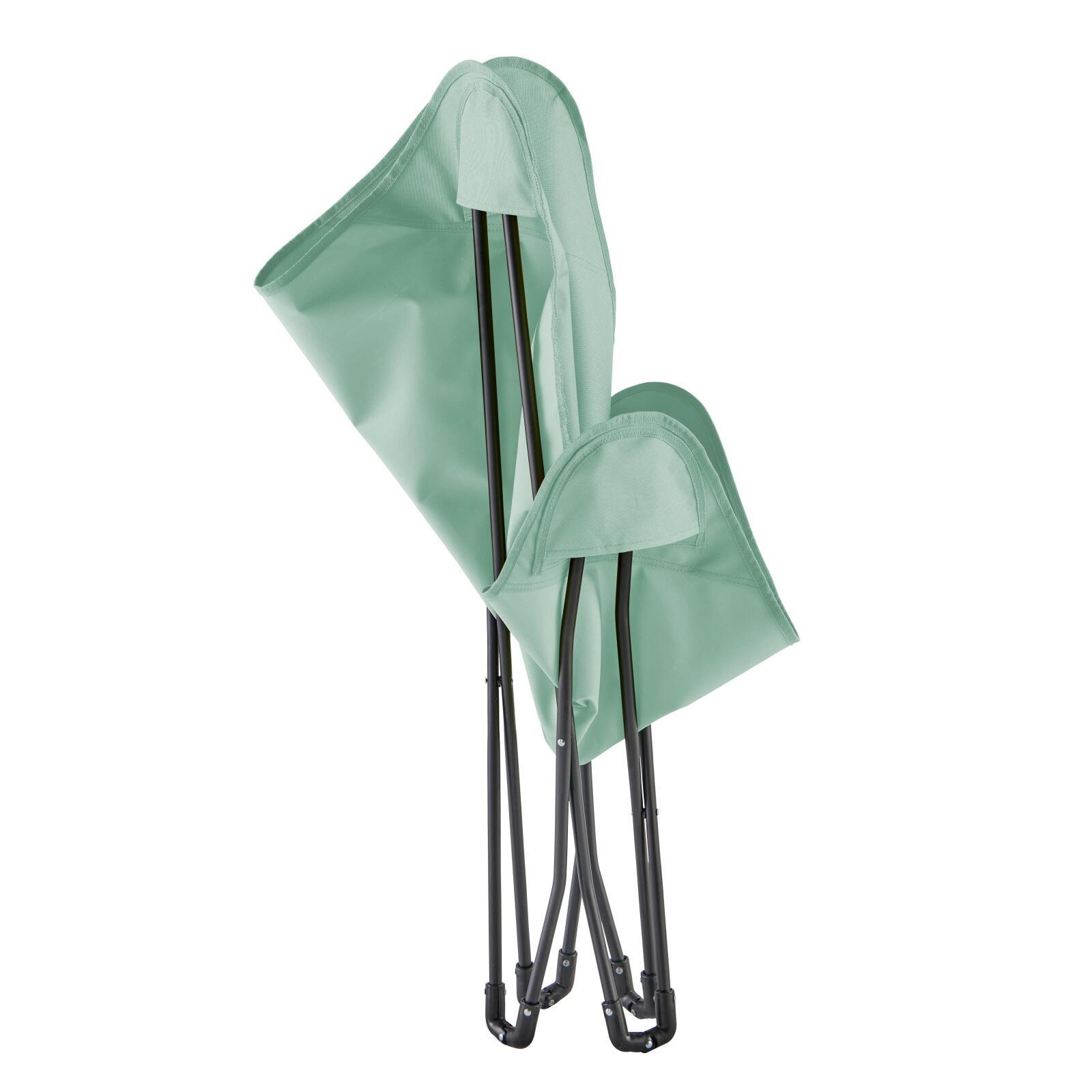 Set di 2 poltrone a farfalla pieghevoli