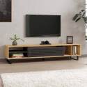 Mobile TV melaminico effetto legno 160 cm