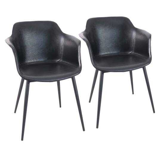 Set di 2 poltrone industriali in polipropilene