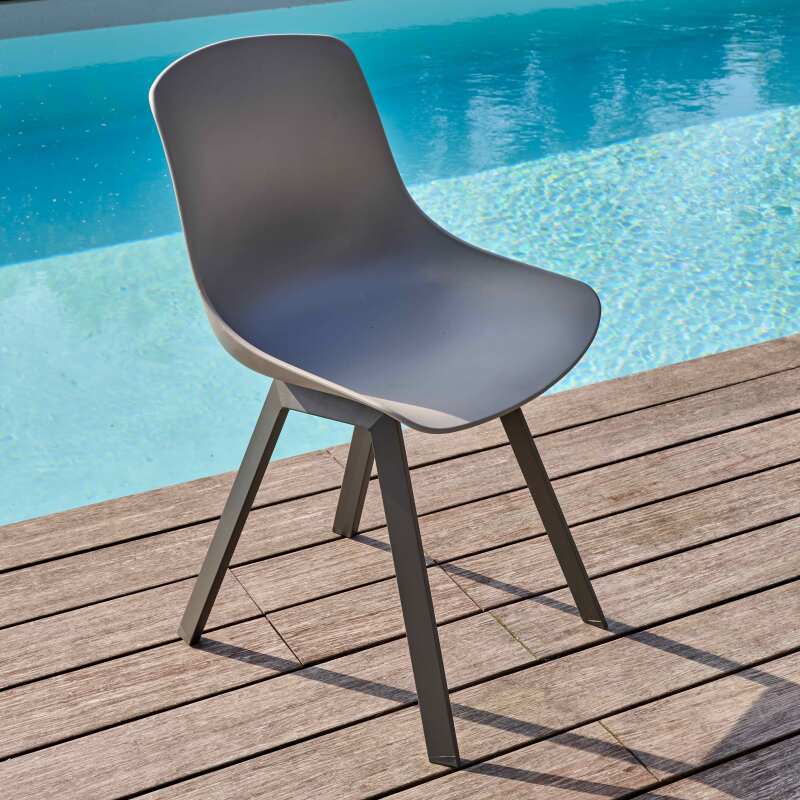 Set di 4 sedie da esterno scandinave