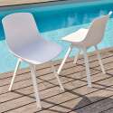 Set di 4 sedie da esterno scandinave
