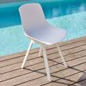 Set di 4 sedie da esterno scandinave